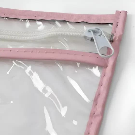 Kit Maternidade Saquinho Rosa 7 Peças Organizador Multiuso