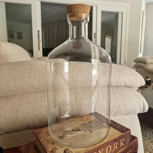Garrafão de vidro porta rolha 6 litros decorativo ( PROMOÇÃO)