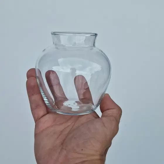 Vaso Pera de vidro pequeno para decoração