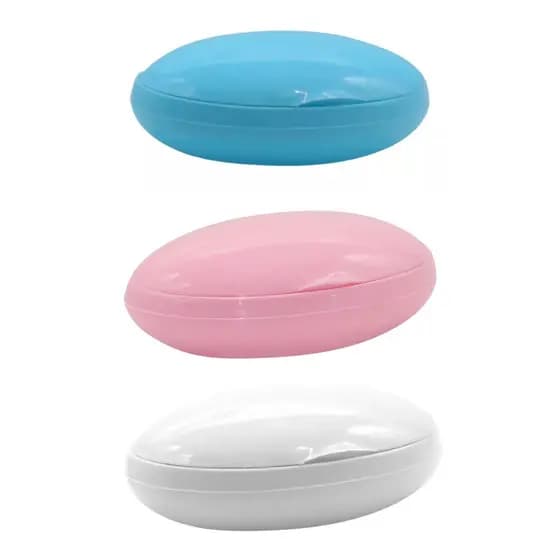 Saboneteira Bebê Oval Monte Líbano Para Viagem Decoração Banheiro Menino Menina Azul Rosa Branco