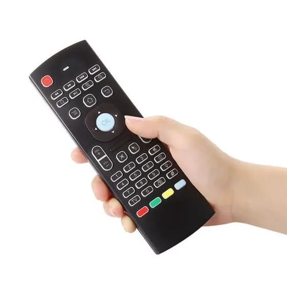 Controle Mini Teclado Air Mouse Wireless 2.4G Sem Fio Android TV
