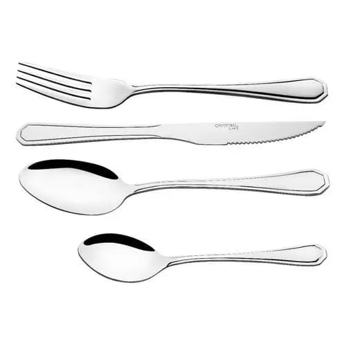 Jogo Garfo Faca Inox 24 Peças Bar/restaurante buffet Conjunto de Talheres Faqueiro