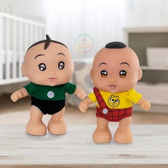 Boneco Cebolinha + Cascao Turma Da Monica Frases Adijomar Desenho Filme Coleçao Brinquedo Criança
