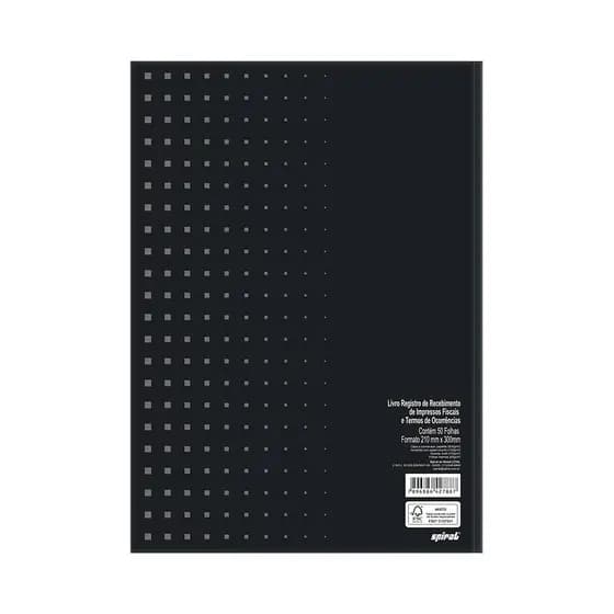 Livro Registro Recolhimento Imposto Fiscal 50 folhas Spiral