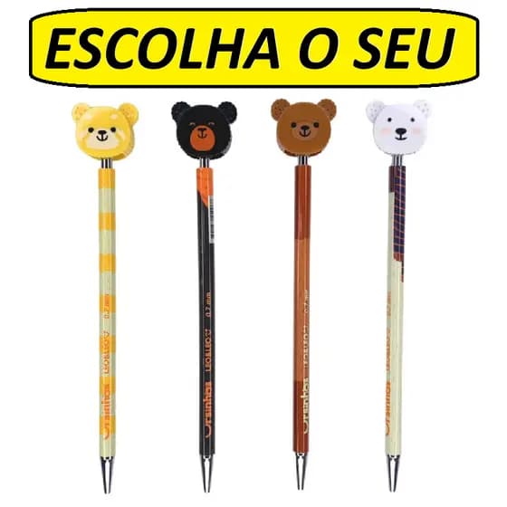 Leo&Leo 01 Lapiseira Ursinho 0.7mm + 01Grafite 0.7mm Material Escolar