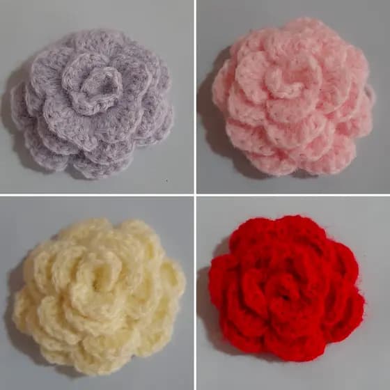 Aplique Flor de Crochê - 5cm