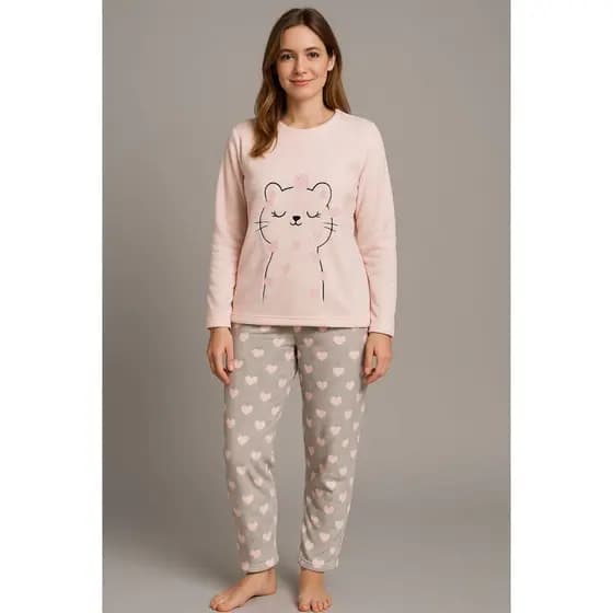 Pijama de plush grosso Feminino Masculino Adulto idoso Juvenil Infantil Frio Inverno Grosso Longo Soft Veludo Flanelado