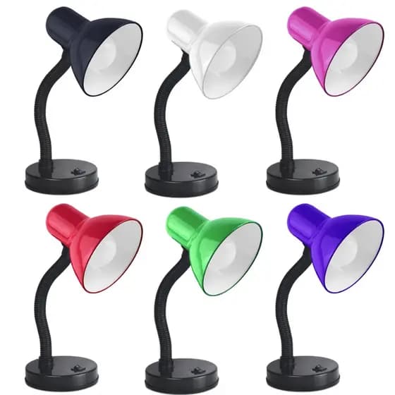 Luminária Abajur de Mesa Flexível Articulada com Base Bivolt Manicure Dobrável