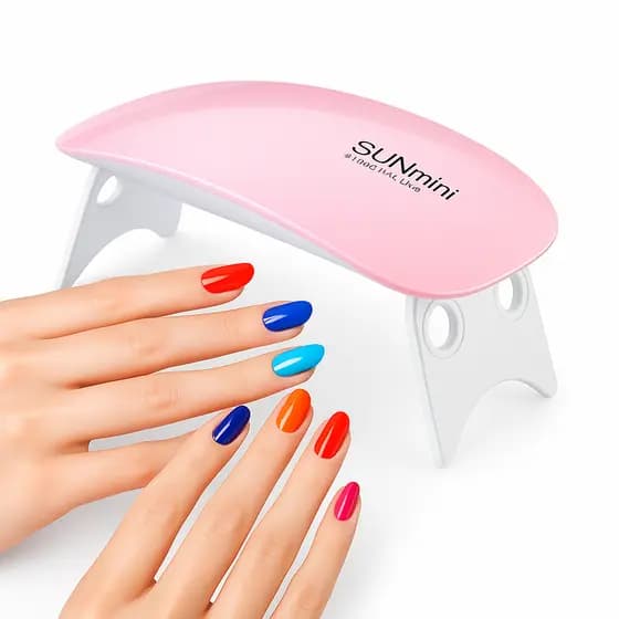 Mini Sun Mini Cabine de Unha Estufa Forninho LED UV para Alongamento de Unhas Gel Acrigel Porcelana