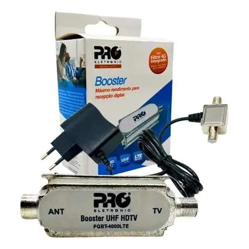 Mini Booster Uhf 40 db Digital Analogico Hdtv Hd Amplificador (100% APROVADO P O SISTEMA DIGITAL)