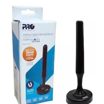 Antena Digital Interna E Externa Antena Hdtv 4 Em 1 Prohd-2400