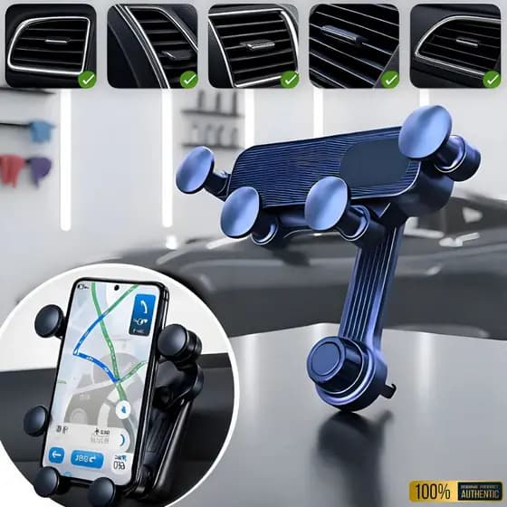 Suporte De Celular Gps Veicular Universal Rotação 360° Preto Suporte De Celular Gps Veicular Universal Rotação 360° Pr