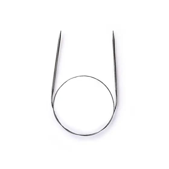 Agulha de trico Circular aço 80cm Circulo - 3 a 6mm