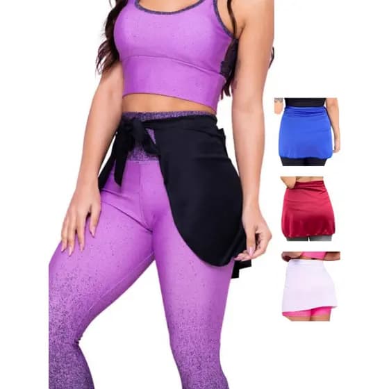 Tapa Bumbum Saia Fitness de Amarrar Academia