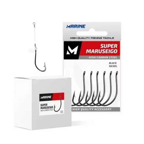 Kit 100 Anzol Super Maruseigo nº14 Encastoado 2 cm piau, piapara, pacu