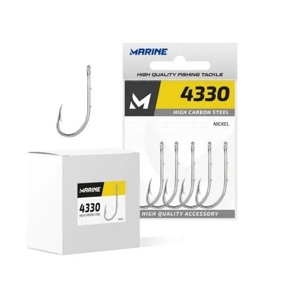 Anzol 4330 1/0 Marine Sports encastoado 10cm pesca Traíra