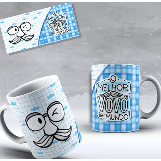 Caneca dia dos Avós - Caneca de Ceramica Personalizada - Caneca do vovô - Caneca da vovó Lembrancinha dia dos Avós