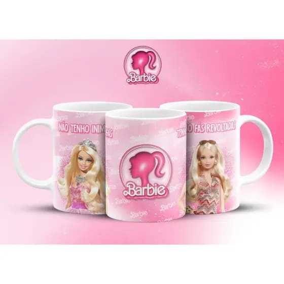Caneca Barbie debochada - personalize com seu nome