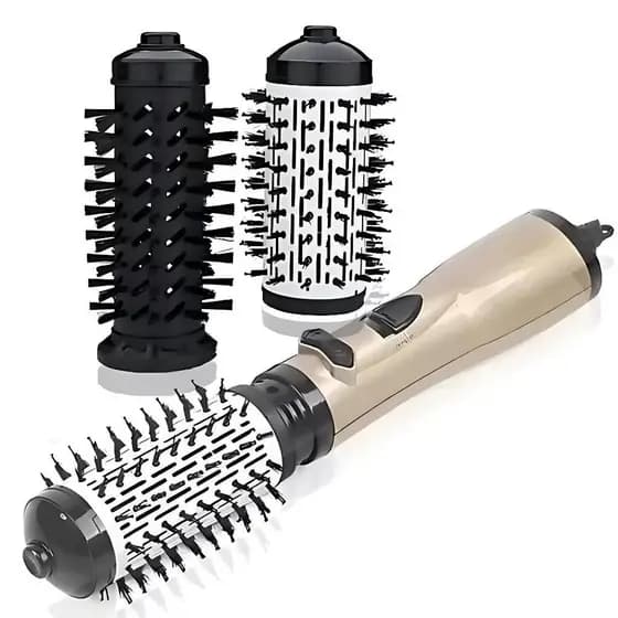 Escova Rotativa Profissional 2 em 1 – Tecnologia de Secagem e Modelagem com Elegância – 110V