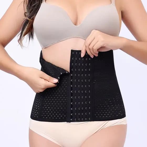 cinta modeladora lata compressão cinta modeladoraa feminina emagrecimento barriga cintura reduz medidas