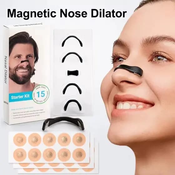 Dilatador Nasal Magnético Dilatador Nasal Magnético Respiração e Reduz o Ronco kit Dilatador