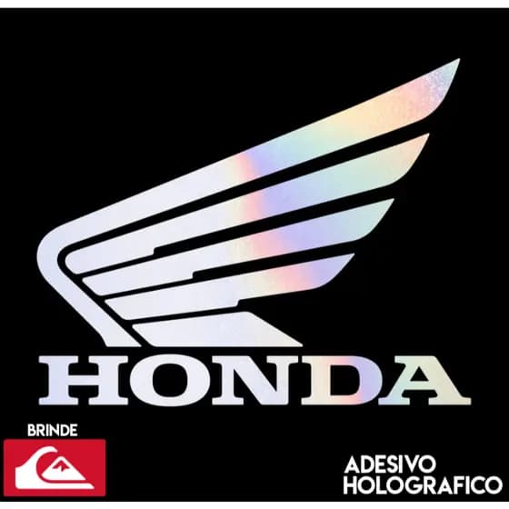 Kit 02 Asas Honda Holográficas moto Premium Vinil