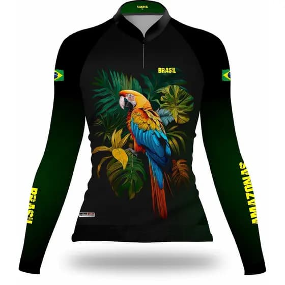 Camisa Premium Tecnaval Feminina Arara Proteção Solar UV50