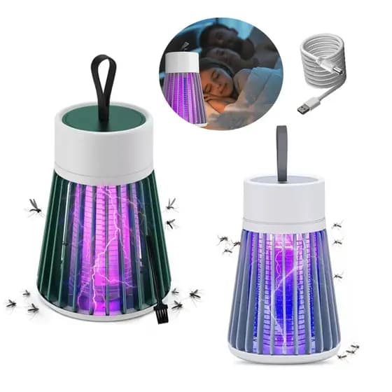 Lâmpada Elétrica Mata-Mosquitos Com Luz UV Usb Recarregável Armadilha Para Insetos