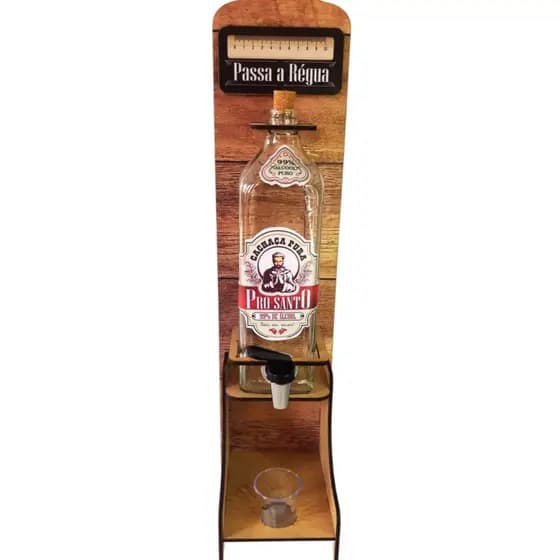 Pingometro Parede Porta Cachaça Área Rancho Rustico Churrasco Gourmet
