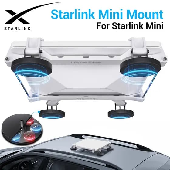 HdoorLink Starlink Mini Kit De Magnético Com Ventosa Para Teto Solar Janela De Carro