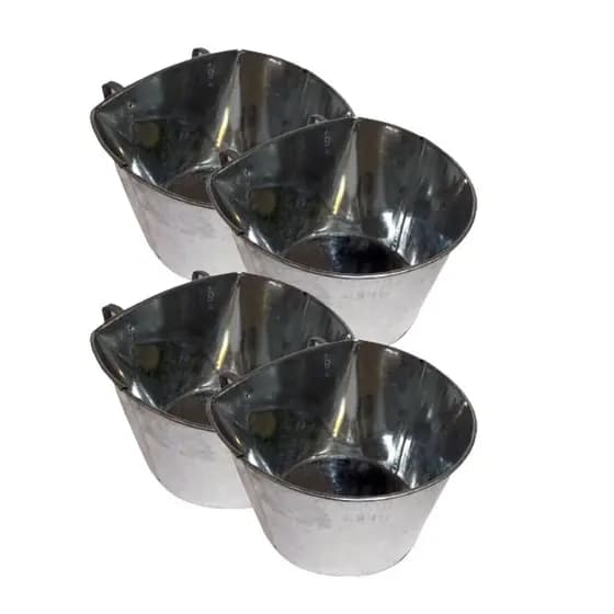 Kit 4 Comedouro engorda para Bezerros 5 kg Balde Alimentador