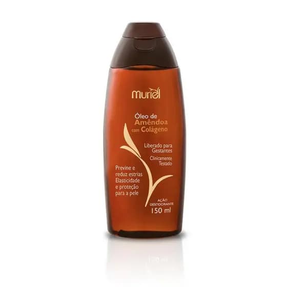 Óleo Corporal Amêndoa com Colágeno Muriel 150ml | Hidratação Intensa e Toque Sedoso