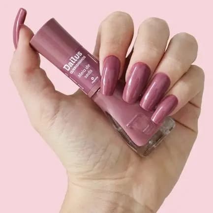 Esmalte Cremoso Meia de Seda - Coleção Queridinhos Dailus | Rosa Queimado, Alta Cobertura e Secagem Rápida