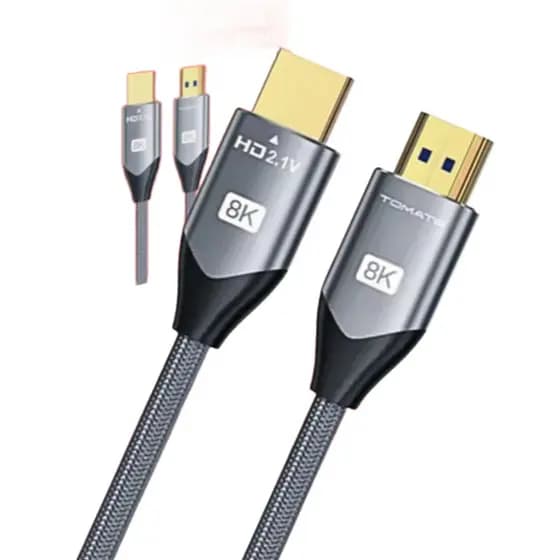 Cabo Hdmi 8k 2m 60hz Ultra Hd Gold 2.1 E 4k 120hz E 2k 240hz Oled Qled Premium