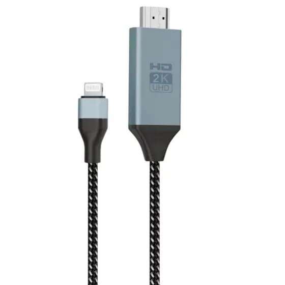 Cabo Lightning Para Hdmi 2k Imenso 2m 1440p hdtvTV PC Adaptador Espelhamento de tela
