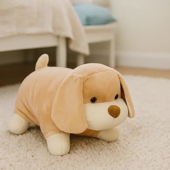 Travesseiro Almofada Para Bebê 55cm Cachorro Almofada Hipoalergênica Soft Macio Cachorro para Bebê
