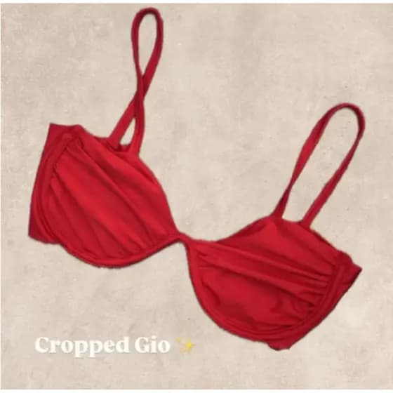 Cropped Top Aro Meia Taça Alça Fina Franzidinho Alcinha Ajustável Modinha Natal Ano Novo Coleção Verão