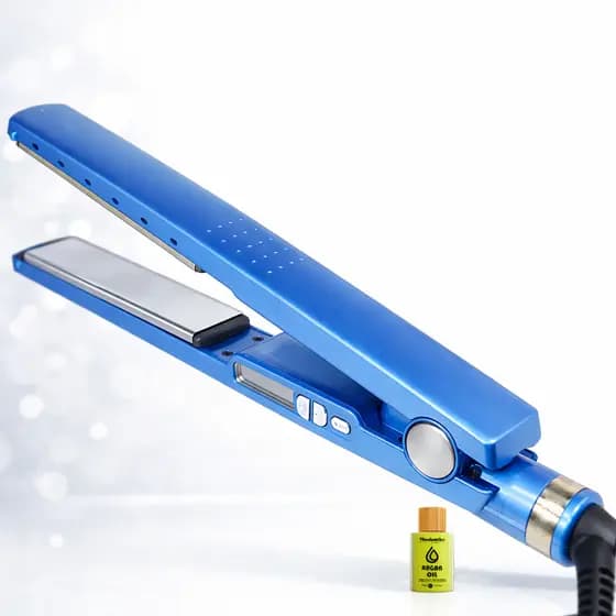 Prancha Chapinha Profissional Nano Titanium 450°f Prancha Alisador Progressiva de Cabelo Bivolt 110V/220V + Argan