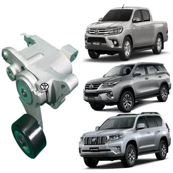 Esticador Tensionador correia alternador Hilux SW4 2.5 3.0 16V D4d 2005 A 2016