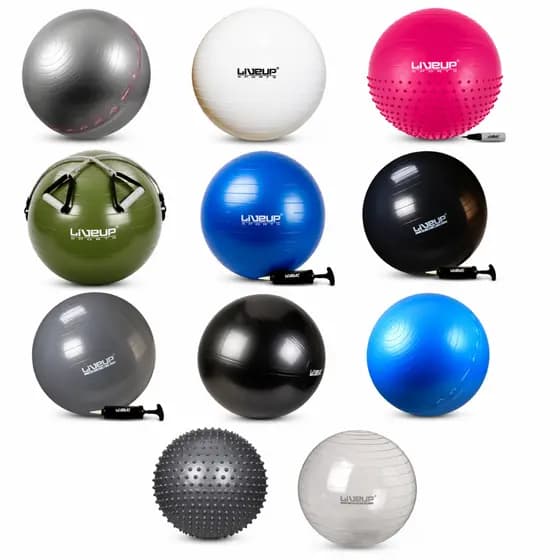 Bola Suíça de Pilates 65cm Liveup Sports - Pilates Yoga Funcional