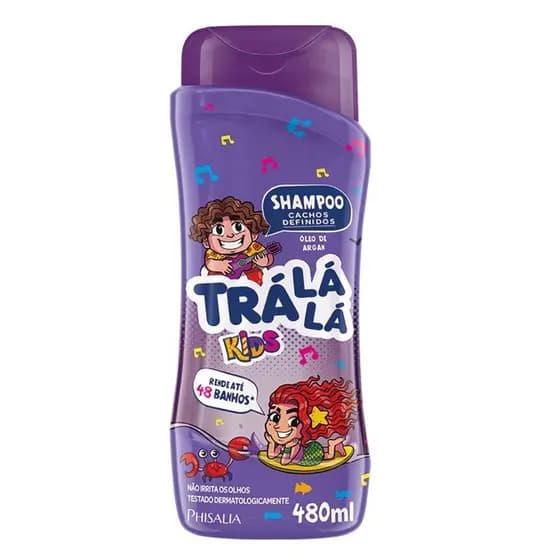 Shampoo Trá lá lá kids cachos 480ml