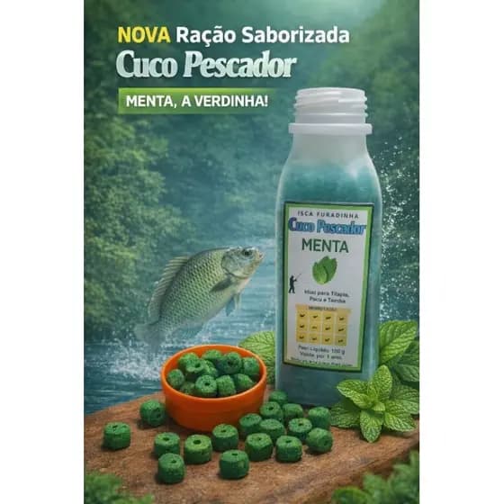 Kit 5 Ração Furadinha Para Pesqueiro Acquamil Isca Para Pesca Com Essências 110g