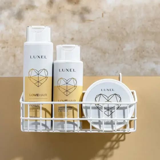 Kit de 3passos cronograma capilar- USO DIARIO-Cabelo efeito salao em casa- luxel