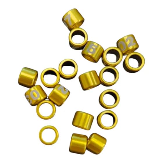 20 Anilhas Marcação Numerada 2.8mm - Azulão - CT