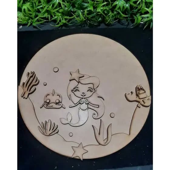 Porta Maternidade - Pequena Sereia - 25cm