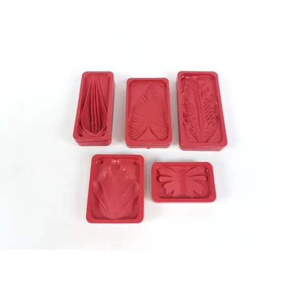 KIT 5 PEÇAS MODELADOR/FRISADOR PARA FLOR ARTIFICIAL VERMELHO