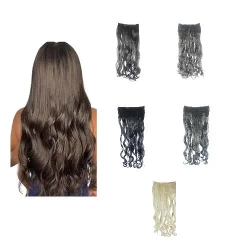 Cabelo Aplique Tic Tac Ondulado 60cm Identico Humano