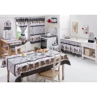 jogo de cozinha Oxford estampados 8pc-presente-promoção