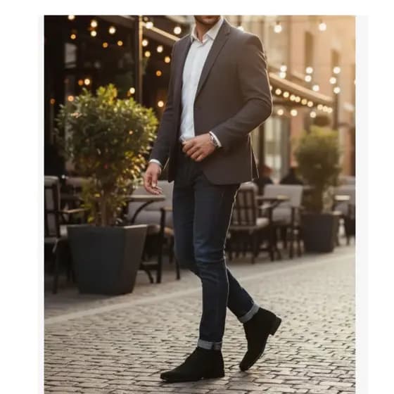 Bota Social Sapato Masculino Social clássico Oxford Nobuck 1090