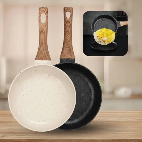 Frigideira Antiaderente Cerâmica 20cm ou 24cm Não Gruda Alumínio Premium Para Todos os Fogões